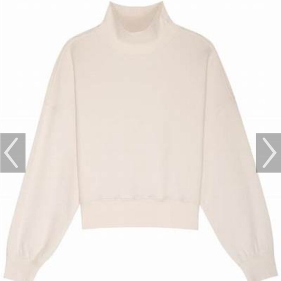 Rails Blaire Mock Neck Long Sleeve Sweatshirt, cream, size XS, NWOT - Picture 12 of 12